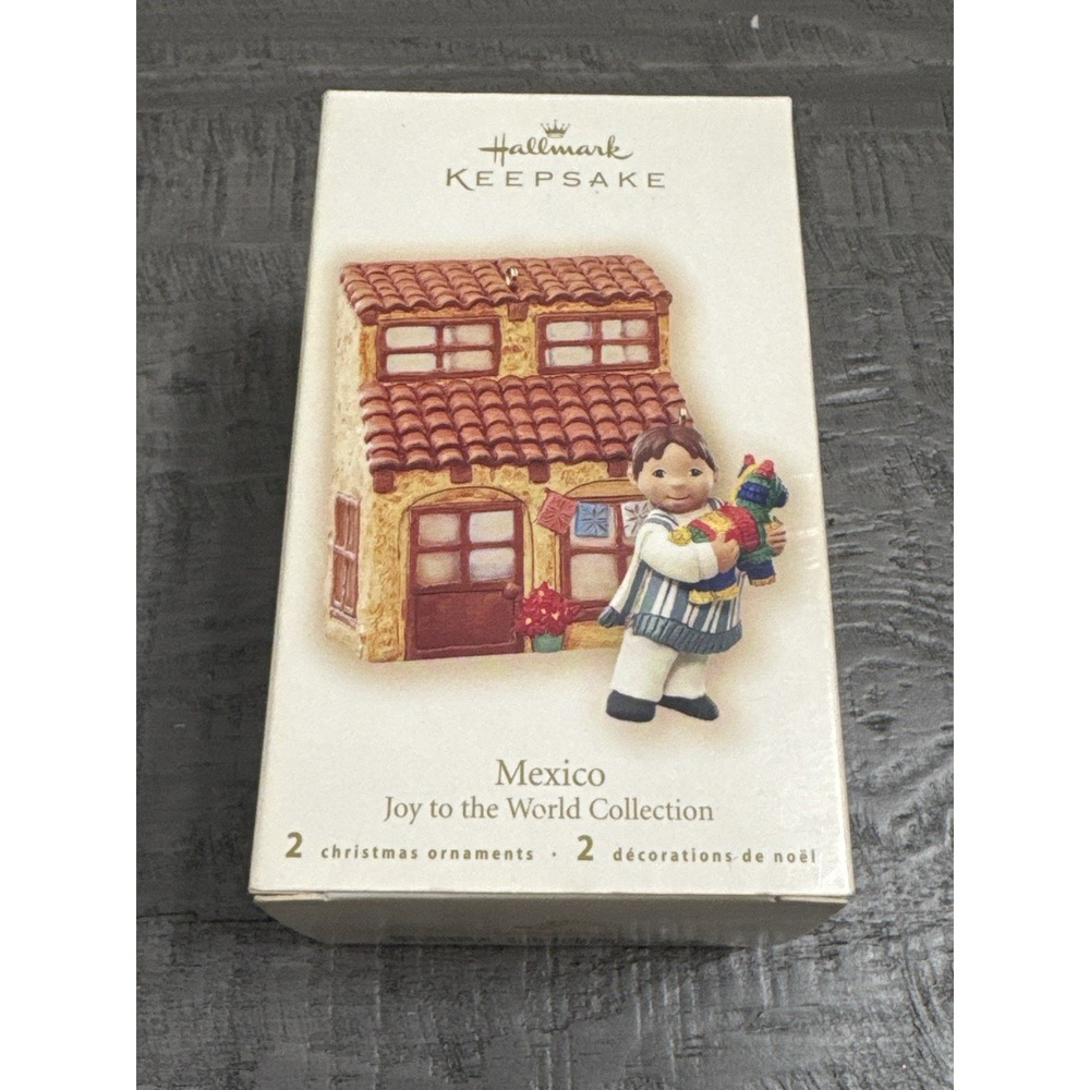 2007 Hallmark Keepsake Mexico Joy to the World Ornament Set QSR8027 NIB